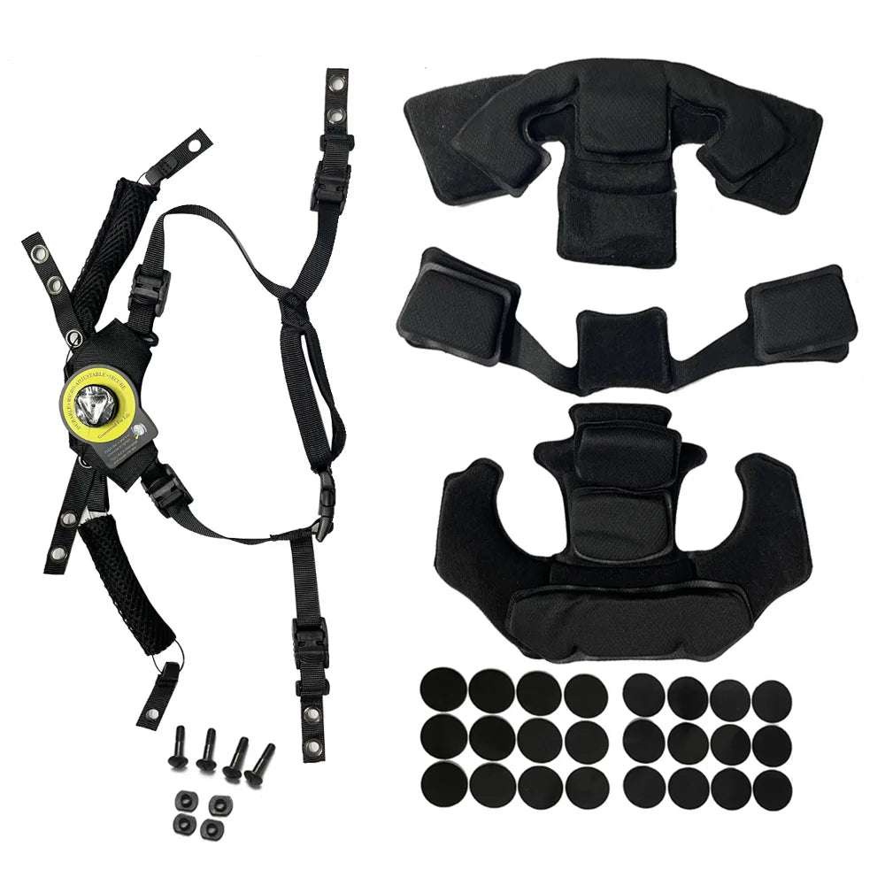 Team Wendy EXFIL Helmet Suspension System & Chin Strap - Compatible with FAST/MICH/ACH Tactical Helmets(No helmat)