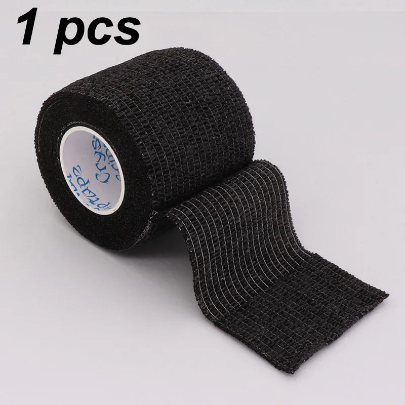Black Colorful Self Adhesive Elastic Bandage 4.8m Sports Wrap Tape For Knee Support Pads Finger Ankle Palm Wrist Pet Tattoo