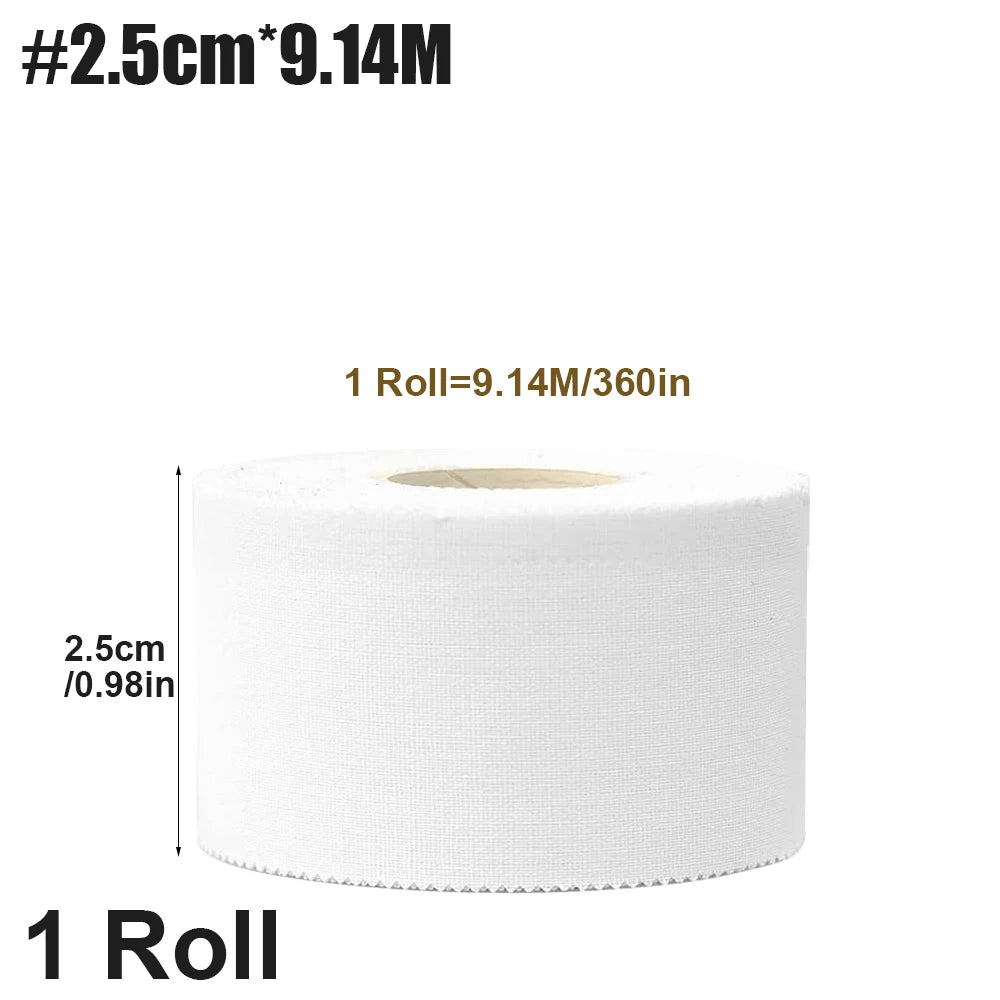 1pcs   White Self-Adhesive kinesiology Tape Skin Friendly Elastic Sports Bandages for Boxing,Football,Basketball Accessories