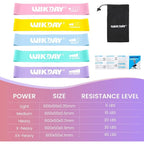 Resistance Bands for Working Out, Exercise Loop Bands Workout Bands Set for Body Stretching, Crossfit Training, Set of 5