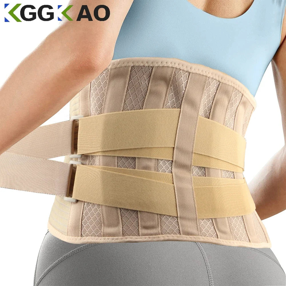 Back Brace for Men Lower Back,Back Support Belt,Breathable Lower Back Support Belt Pain Relief With 6 Stays for Heavy Lifting
