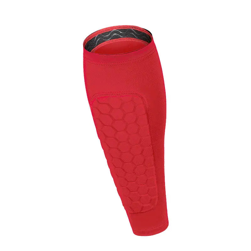 1Pcs Soccer Shin Guards Pads for Youth Adult, Shin Defender Shin Guards Kids, Calf Compression Sleeve with Honeycomb Pads