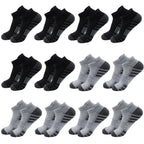 6/24Pairs Ankle Athletic Running Socks Cushioned Breathable Low Cut Sports Tab Socks For Men And Women