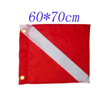 Dive Boat Flag (Alpha Flag) & Diver Down Flag (Scuba Flag) International Diving Underwater Sign