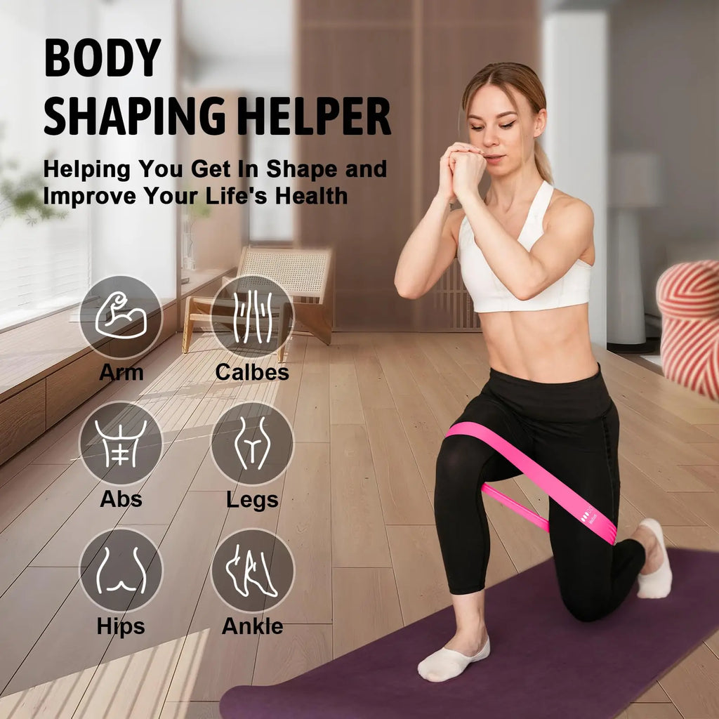 Unisex Resistance Bands Set for Beginners Elastic Stretch Bands for Physical Exercise Yoga Pilates Training And Holiday Gifts