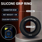 Silicone Hand Trainer Finger Gripper Ring Hand Power Gripper Ring Stress Relief Gym Home Workout Exercise Fitness Equipment