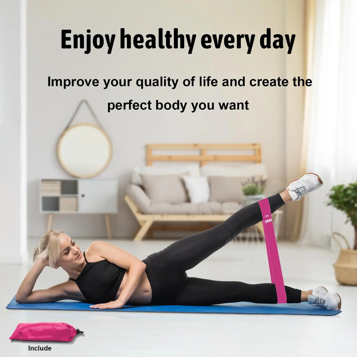 Unisex Resistance Bands Set for Beginners Elastic Stretch Bands for Physical Exercise Yoga Pilates Training And Holiday Gifts