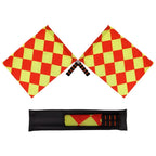 2pcs/Pack Soccer Referee Flags Professional Fair Play Sports Match Football Linesman Flags Sports Game Referee Equipment