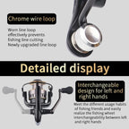 1 Piece Two-Hand Rotating Fishing Reel, He1000-7000 Series, 5.2:1 Gear Ratio, 22.05lb Extraction, Smooth and Sensitive Aluminum Alloy Body, Pa Nylon, Left/Right Hands Can Be Changed, Suitable for Freshwater and Saltwater