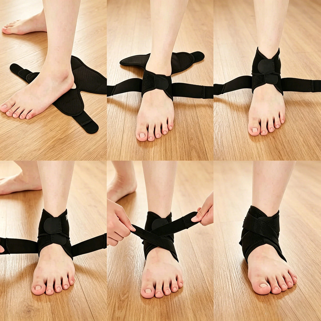Ankle support frame, breathable neoprene sleeve, adjustable package! (1 piece pack)