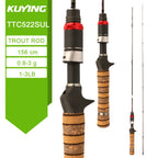 KUYING TETON Spinning Casting Rod For Fishing Lure Rods BFS Pole Carbon 0.8-8g 1-8lb FUJI Parts Baitcaster