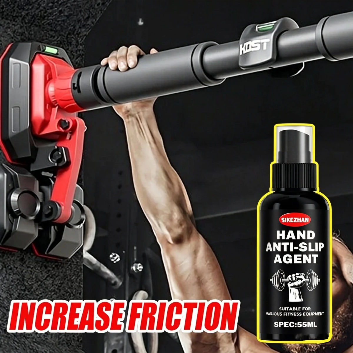 SIKEZHAN Hand Anti Slip Grip Enhancer Spray Long Lasting Sweat Proof for Golf Badminton Weightlifting Rock Climbing Basketball