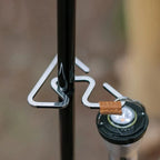 Outdoor Camping Multifunctional Integrated Hook Metal Tent Lamp Rack Double-headed Hanger Bidirectional Return Hook