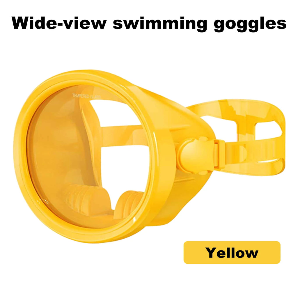 Full-Face Snorkeling Mask Waterproof & Fog-Free 180° Vision Fisherman's Oval Diving Goggles for Adults Summer Swim Island Travel
