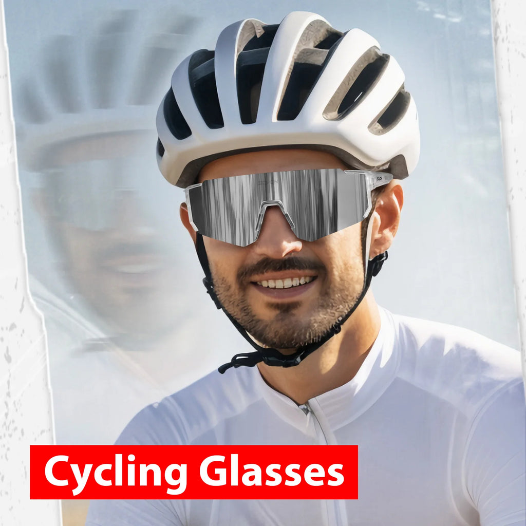 SCVCN Outdoor Cycling Photochromic Sunglasses Men MTB Bike Glasses  Sports Mountain Climbing Women Bicycle Cycling UV400 Goggles