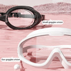 Outdoor Swimming Goggles Anti-Fog Wide View Scuba Diving Swimming Glasses with Earplugs for Adult Youth Water Diving Goggles