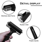 100mm Rubber Pressure Roller Install Tool Stamping Bearing Art Craft Wall Painting Car Soundproofing for Boat Decking to Install