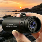 Mini Portable Monocular Telescope 8000M HD Long Range Observation Waterproof Anti Fog for Outdoor Camping Hiking