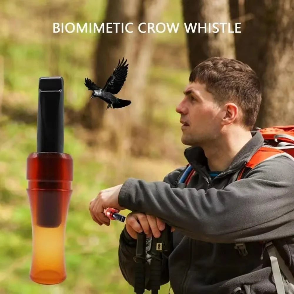 Tactical Crow Caller Whistle - Realistic Bird Call Hunting Tool for Outdoor Hunting & Wildlife Attracting