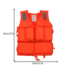Life Jacket Orange Useful Adult Childen Foam Flotation Swimming Life Jacket Vest Boats Fishing Vest Swimming Drifting Vest