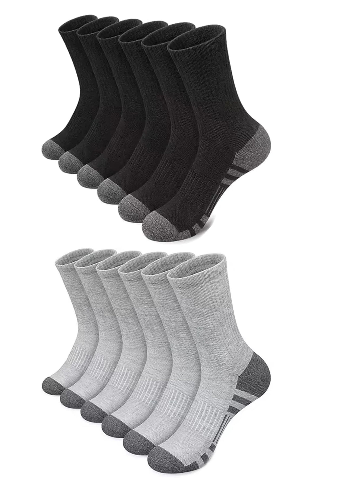 5Pairs Men's Outdoor Gym Socks High Quality Comfortable Soft Ground-Gripping Football Large Size New Style