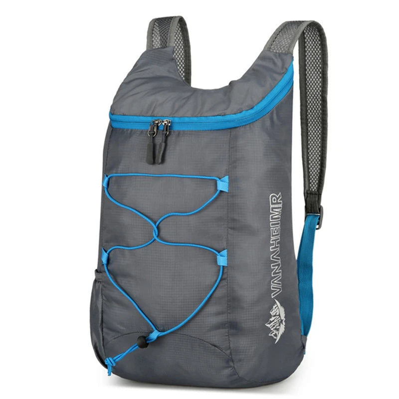 Camping Hiking Multifunctional Outdoor Folding Sports Backpack Ultra Lightweight Carrying Waterproof Nylon Fabric Fitness Bag