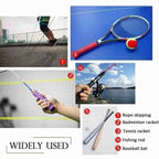 Racket Grip Tennis Handle Leather Wrap Premium Perforated Anti-slip Tennis Overgrip for Rackets Thickened Non-slip for Badminton