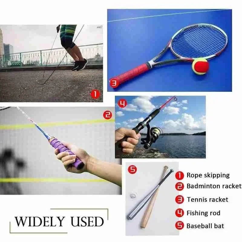Racket Grip Tennis Handle Leather Wrap Premium Perforated Anti-slip Tennis Overgrip for Rackets Thickened Non-slip for Badminton