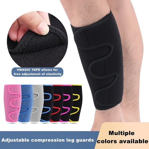 1PC Sport Shin Guard Crossfit Adjustable Calf Compression Cycling Sleeve Football Basketball Weightlifting Calf Support Brace