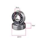 8pcs Bearings ILQ-11 High-Speed Bearings Are Suitable for Skateboard Long Board Inline Roller Skates and Ice Skates with Low Noi