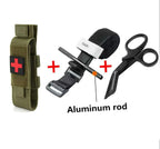 Tactical First Aid New Metal Aluminum Rod Tourniquet 1pcs Survival Hemostasis Second Generation Upgrade Repeated Use Strengthen