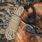 8-Piece Outdoor Automatic Tensioning Rope Clip, Adjustable Hook, Tent Fixing and Tightening Device Without Knotting Clips