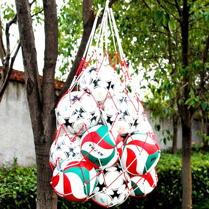 1/2pcs Portable Carry Net Bag Balls Volleyball Outdoor Durable Standard Nylon Thread Soccer Basketball Hoop Mesh Net