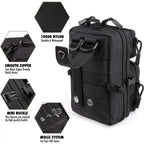 Mini Molle Utility Pouch, EDC Small Tool Pouch for Outdoor Hiking Camping, Phone & Gear Storage Bag