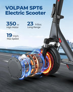 AOVOPRO AP07 Electric Scooter 10.5Ah 19mph APP Smart Control Scooter 8.5inch 23miles Max Range Double shock absorption for Adult