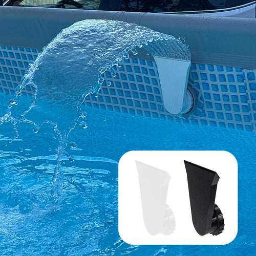 1pc Pool Waterfall Fountain Nozzle, Direct Mount Spray Jet for Above Ground Swimming Pools, Durable Plastic Water Feature
