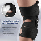 Hinged Knee Brace with Side Stabilizers & Patella Gel Pads Knee Pain for Men Women Meniscus Tear  Acl Mcl Injury Recovery