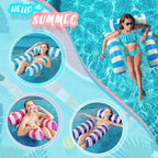 Inflatable Pool Floats Adult Size Water Hammock Floats for Swimming Pool Multi-Purpose Pool Floating Toys Pool Rafts Lounge