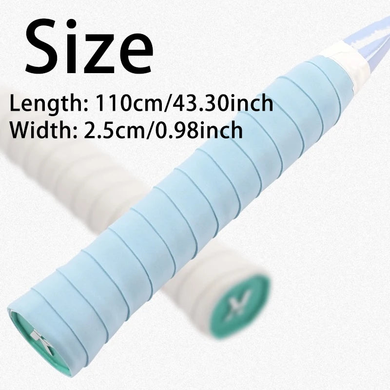 Anti Slip Flat Sweatband for Badminton/Tennis, with Sweat absorbing Grip Rubber to Help Score Points on the Court