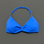 Histello Sports Strappy Bra Women Yoga Tank Bra Seamless High Support Fitness Workout Top Running Exercise Halter Gym Bras