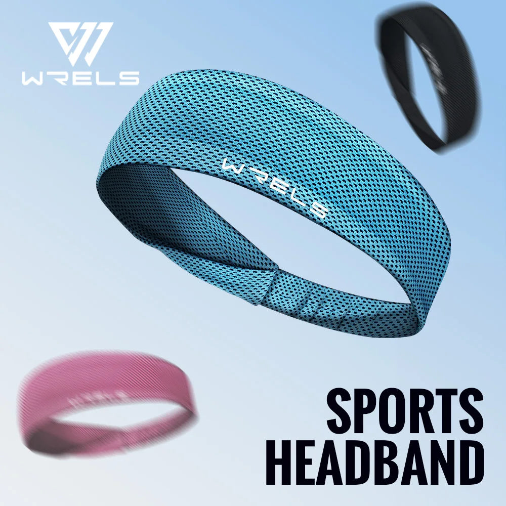 Summer Sport Headband Breathable Fitness Sweatband Non Slip Elastic Tennis Headband Sweat Wicking Lightweight Running Hairband