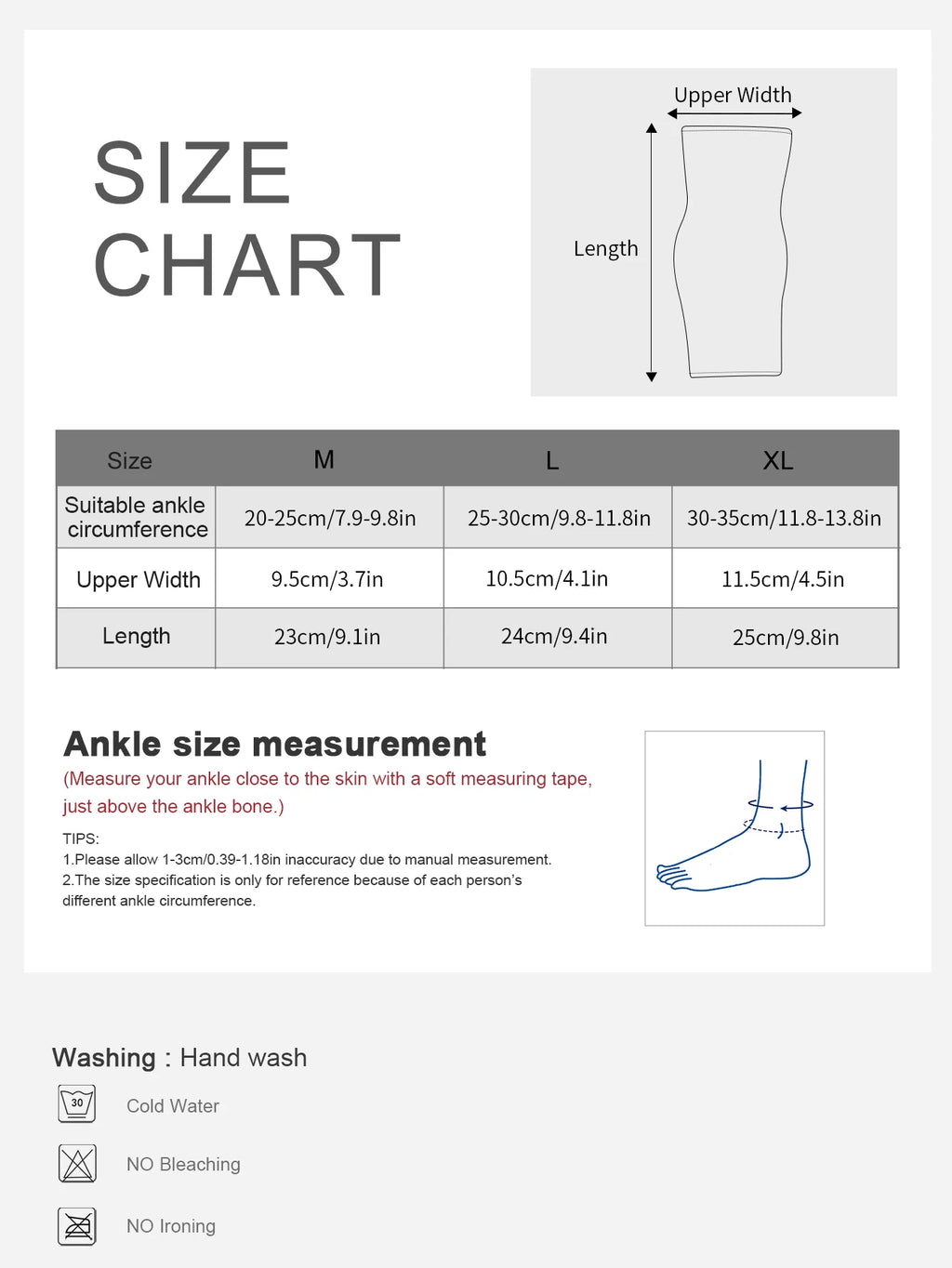 1 PC Gym Elastic Adjustable Men Women Ankle Foot Support Brace