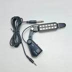 12-hole Acoustic Guitar Sound Hole Pickup Magnetic Transducer with Tone Volume Controller Audio Cable