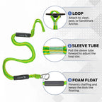 1pc BungeeCord Dock Line Boat Rope With Stainless Steel Clip Float Docking Rope Mooring Boat Rope For Docking PWC Jetski Kayak