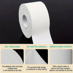 YITAPE 1 Roll White Sports Tape Professional Athletic Trainer Tape Rigid Strapping Injury Wrap for Wrist Ankle Knee First Aid