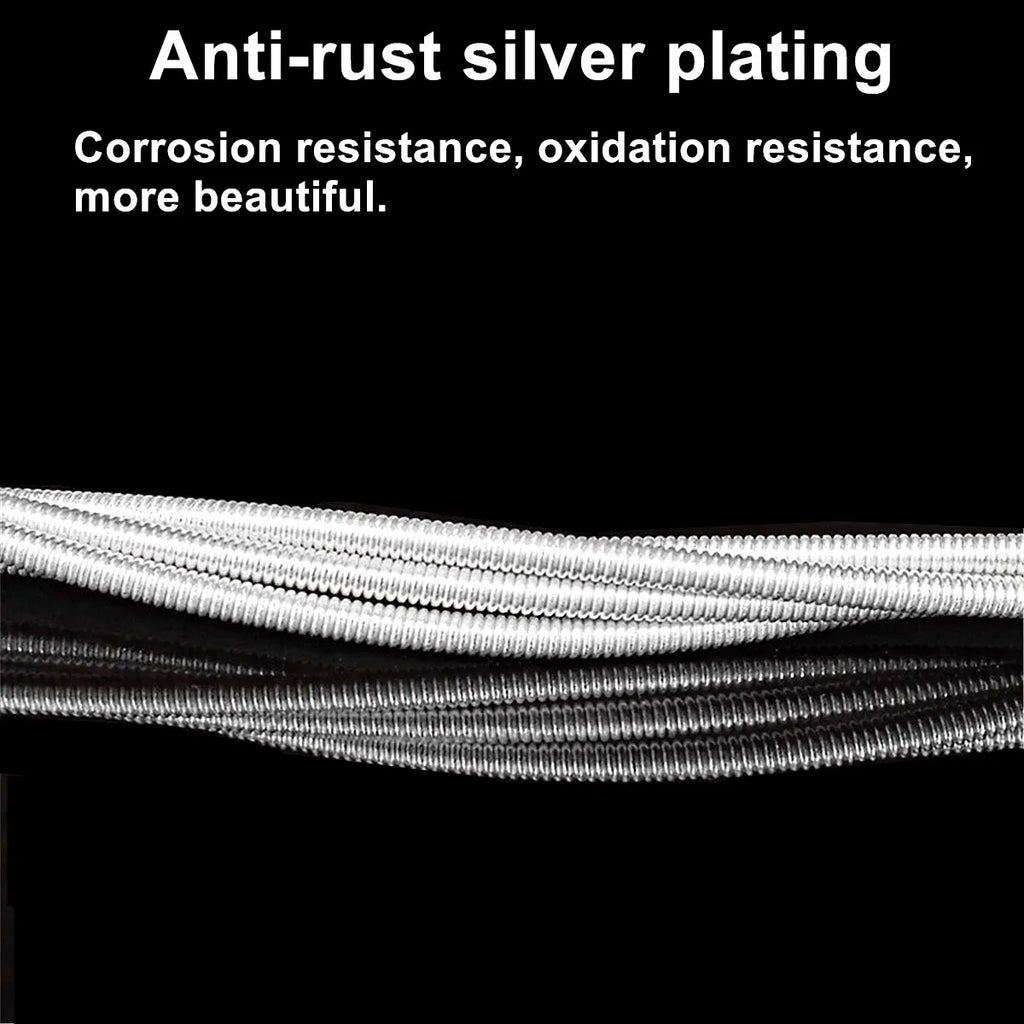Miwayer 6/12 pcs Classical Guitar Strings Set Plating Super Light Classic Guitar Clear Nylon Silver Strings Silver Plated Copper