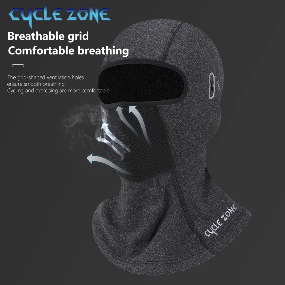Motorcycle Balaclava Winter Warm Riding Sports Full Face Mask Glasses Hole Windproof Breathable Neck Protect Sunscreen Headwear
