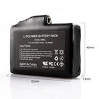 Rechargeable Battery Charger with Batteries for Heated Gloves Heated Socks Heating Jacket USB Charger 7.4V,2200MAH Battery