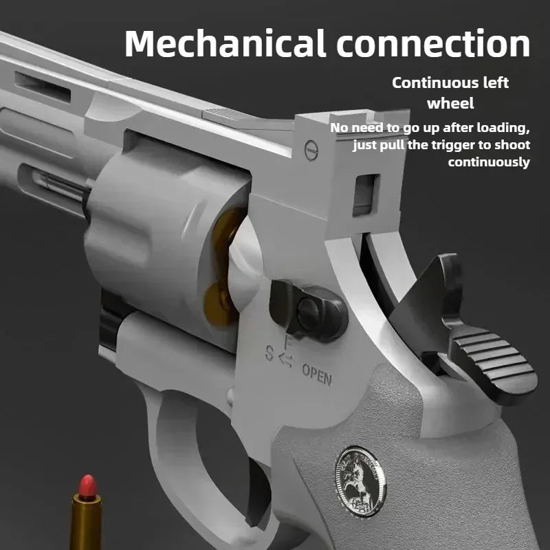A1 N6 ZP5 357 Revolver Launcher Pistol EVA Soft Dart Bullet Toy Gun Airsoft CS Outdoor Shooting Game Paintball Kids Adult GiftF