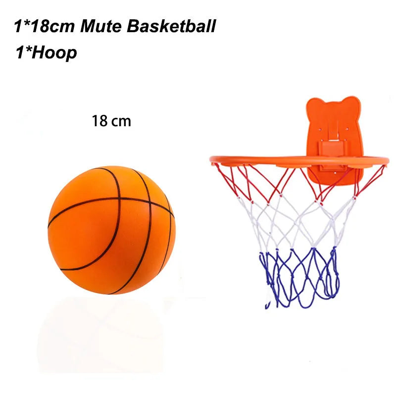 New Bouncing Mute Ball Size 3/5/7 Indoor Silent Basketball No Noise Soft High Density Foam Sports Ball Squeezable Slient Ball
